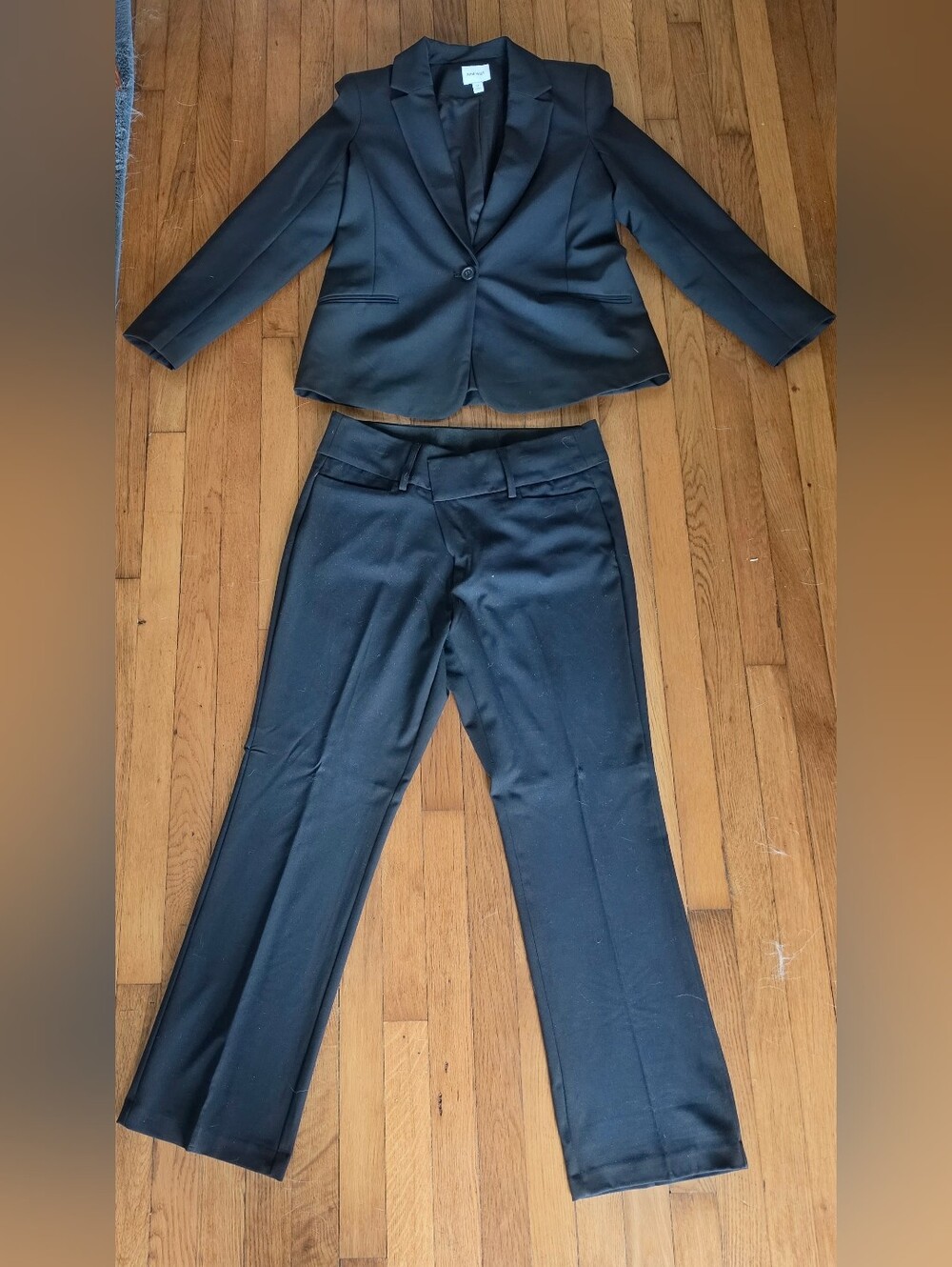 New Nine West Classic Women's Black Pant Suit